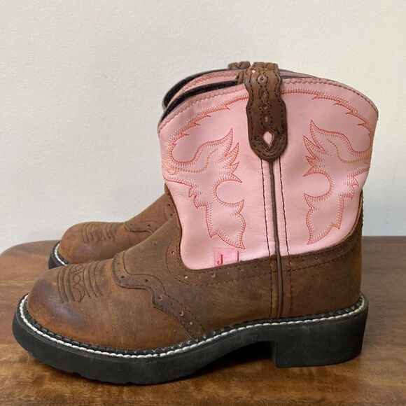 Justin Girl Gypsy Pink Boot Size 2.5 D - Picture 5 of 10